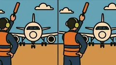 Aivopähkinä: löydätkö lentokonekuvasta kolme eroa 45 sekunnissa?